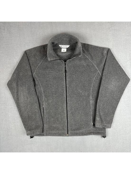 Columbia Tops - Columbia Zip Up Fleece Sweater Jacket Grey Cozy Outdoor